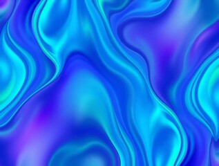 Poster - Abstract wave surface with blue and violet gradients background design