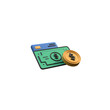 © ega - 3D Illustration of Money Cash and Coin for Finance Concepts
