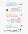 © graphixmania - Timeline infographic template. Vector illustration. can be used for workflow layout, banner, diagram, number options, web design.