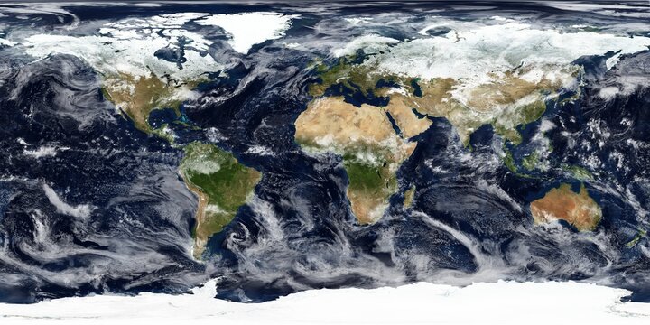 Planet earth during high tide