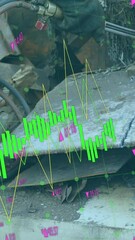 Poster - Animation of data processing over rubbish dump