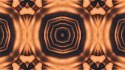 Poster - Abstract geometric pattern with symmetrical shapes and earthy tones creating a modern design