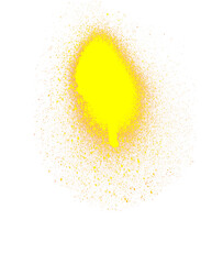 Fototapete - Striking Yellow Spray Paint Streak on Transparent Surface A Dynamic Visual for Edgy Designs and Contemporary Projects with an Urban Flair