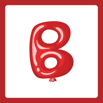 Alphabet balloons B
