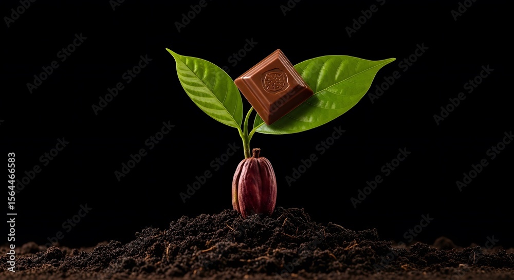 Cocoa Bean to Chocolate Bar A Visual Journey from Seed to Sweet Treat ...
