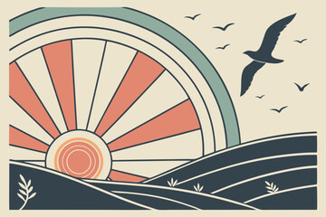 Fototapete - elegant stylized illustration Bundle with versatile application