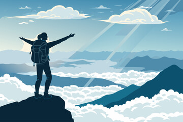 Fototapete - graceful balanced business graphic - for advertising campaigns