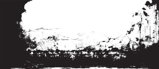 Wall Mural - abstract black and white grunge texture vector background, seamless white concrete texture, vector o