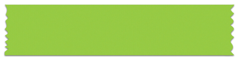 green textured label with wavy edges  blank paper strip or sticker design for notes, banners, highlights, tags, scrapbooking, creative layout and decoration
