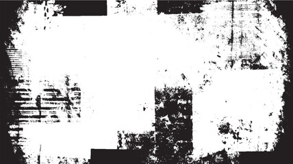 Wall Mural - abstract black and white grunge texture vector background, seamless white concrete texture, vector o
