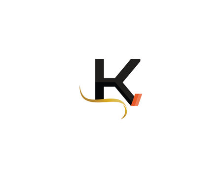 k letter k logo design and vector