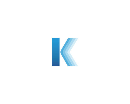 k letter k logo design and vector
