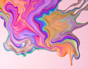 Poster - A vibrant explosion of color, flowing and merging in a mesmerizing display.