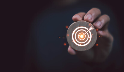 Fototapete -  Using AI chat in search and giving to help in business has technology, to create computer concepts with robots as new digital software	
