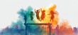 © Hero Design - Silhouette of children play fun at playground. Kid recreation activity. Generative AI technology.