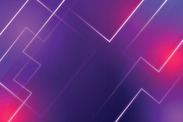 Poster - Abstract purple and red gradient background with white neon lines isolated on transparent background