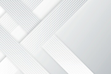 Poster - Abstract background with white diagonal lines and overlapping shapes isolated on transparent background