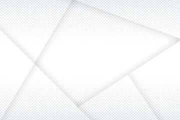 Poster - Abstract white background with geometric shapes and halftone pattern isolated on transparent background