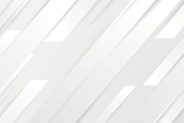 Poster - Abstract white background with diagonal stripes and geometric shapes isolated on transparent background