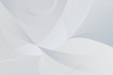 Poster - Abstract white background with flowing lines and subtle light effects isolated on transparent background