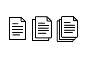 Poster - Neat Stack of Papers Documents or Files Representing Organization Efficiency and Streamlined Information Management for Business and Personal Use