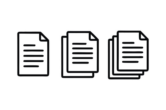 Neat Stack of Papers Documents or Files Representing Organization Efficiency and Streamlined Information Management for Business and Personal Use