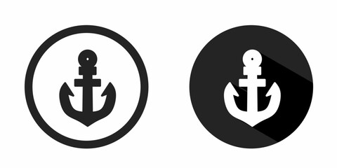 Poster - Anchor logo. Anchor icon vector design black color. Stock vector.