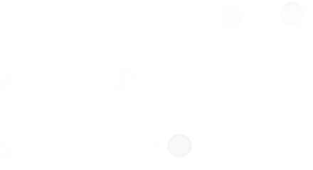Poster - Abstract Composition Of White Shapes And Color Spots On Black Backdrop Isolated Transparent Background
