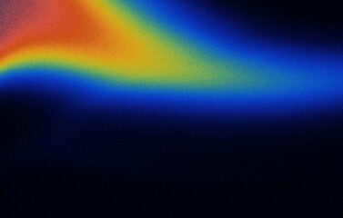 Aufkleber - Abstract rainbow light leak on dark background.