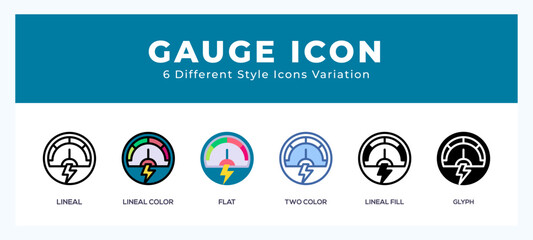Poster - Gauge symbol. vector icon symbol. logo illustration. vector graphics