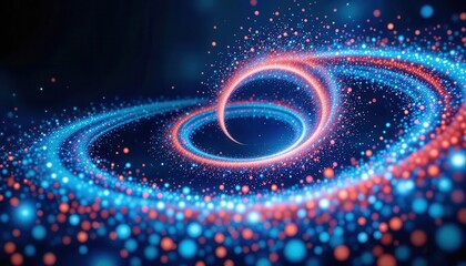 Aufkleber - Colorful swirling patterns create an immersive background for computer monitors and screens