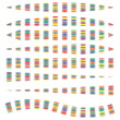 © Kravchenko - Colorful stripe layers. Abstract parallel lines. Bright spectrum pattern. Vector geometric shapes.