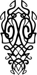 Poster - Ornamental decorative vintage design element.