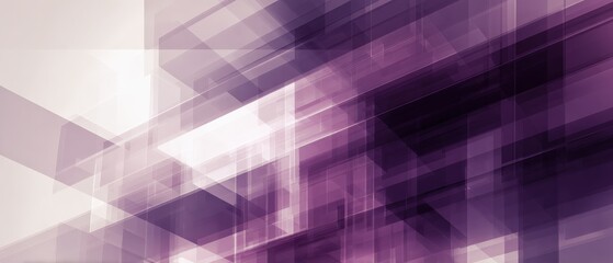 Poster - Abstract purple geometric background with transparent shapes, creating a modern and futuristic design Concept of technology, architecture, and innovation