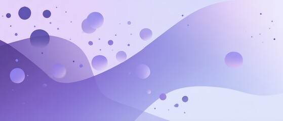 Poster - Abstract purple gradient background with flowing waves and circles Modern design with smooth transitions and soft colors for a calm and elegant aesthetic