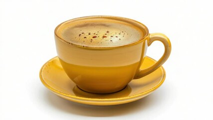 Poster - A cup of coffee on a saucer, a popular beverage