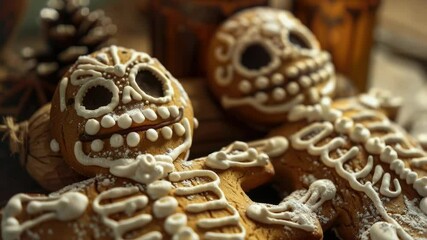 Poster - Close-up of cookies with sweet icing