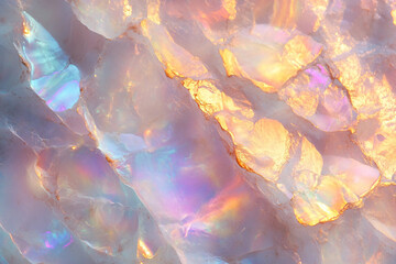 Poster - Colorful gemstones in abstract design made generative AI