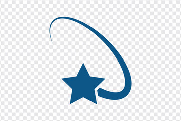Poster - Star fall icon sign vector. Falling stars set icon meteorites or comets. Falling star icon from collection for mobile concept and web apps icon.