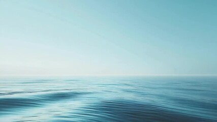 Poster - A serene scene with the ocean's horizon stretching out, perfect for use in travel or nature-themed designs