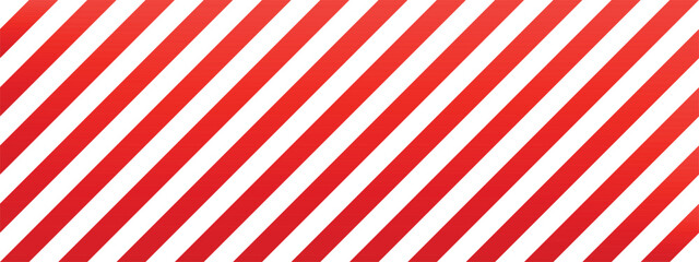 Poster - A simple pattern of diagonal red and white stripes. The background features alternating bands of vibrant red and bright white, creating a clean and bold visual.