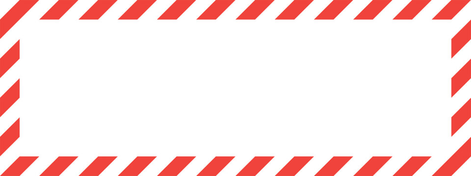 This image features a red and white striped border, creating a rectangular frame. The interior of the frame is a blank, white space, perfect for adding text or graphics.