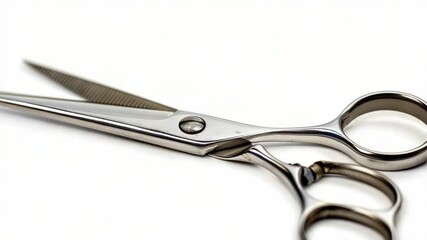 Poster - A pair of scissors placed on a flat surface