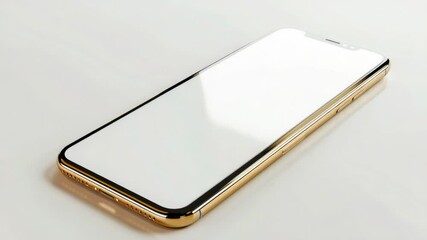 Poster - A close-up shot of a cell phone on a table, ideal for use in illustrations or presentations about technology and communication