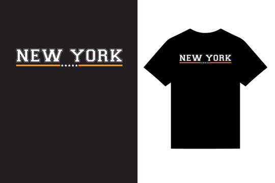 New York Typography T Shirt Design Vector, New York City Typography T Shirt Design Vector, California Typography T Shirt Design Vector, Beach T Shirt Design, Lettering T Shirt Design, 