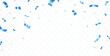 © ROFIDOHTUL - Falling shiny blue confetti and ribbons celebration party design element
