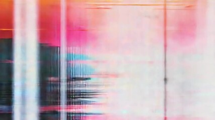 Aufkleber - Abstract representation of a city skyline with geometric shapes and vibrant colors