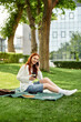 © Bliss - Enjoying a sunny afternoon with coffee and conversation in the park