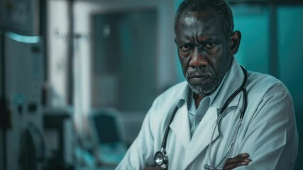 Aufkleber - A healthcare professional examining a patient's vital signs in a hospital setting, suitable for medical illustrations and educational materials