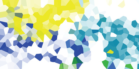 Aufkleber - Abstract mosaic in cool tones a colorful geometric design for digital graphics and decorative applications
